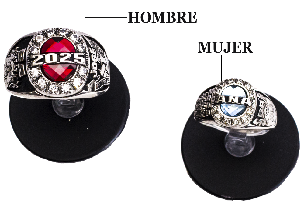 Anillo Bling prepas, kinder, profesional y universidad